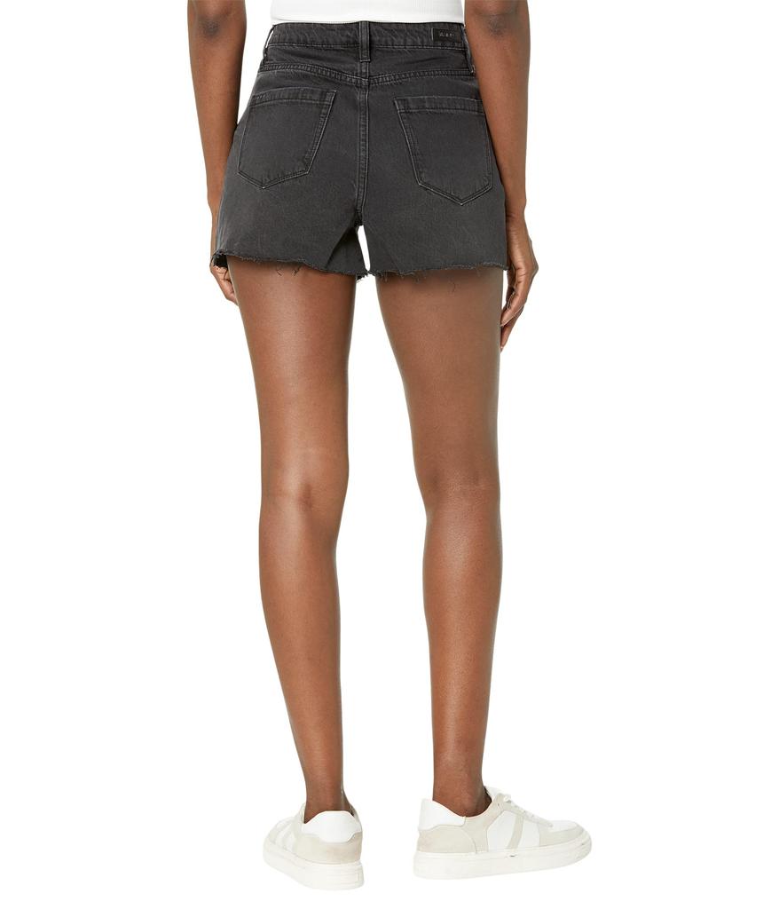 Blank NYC Reeve High-Rise Five-Pocket Shorts with Destructed Hem in Living Life