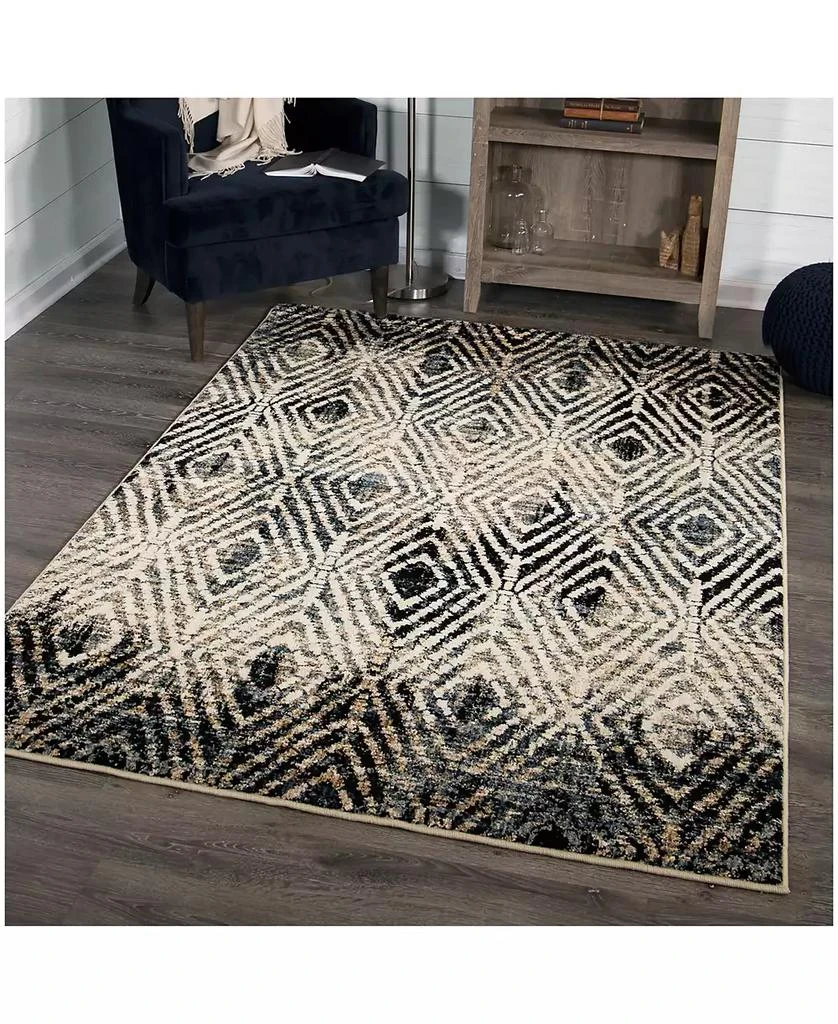 Palmetto Living CLOSEOUT! Orian Adagio Tribal Throne Off White 5'1" x 7'6" Area Rug 4