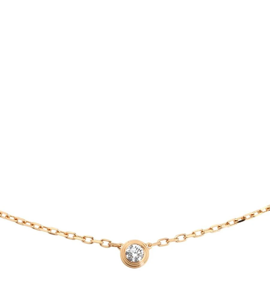 Cartier Small Rose Gold and Diamond Cartier d'Amour Necklace 2