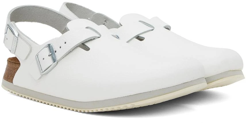 Birkenstock White Narrow Tokio Super Grip Loafers 4