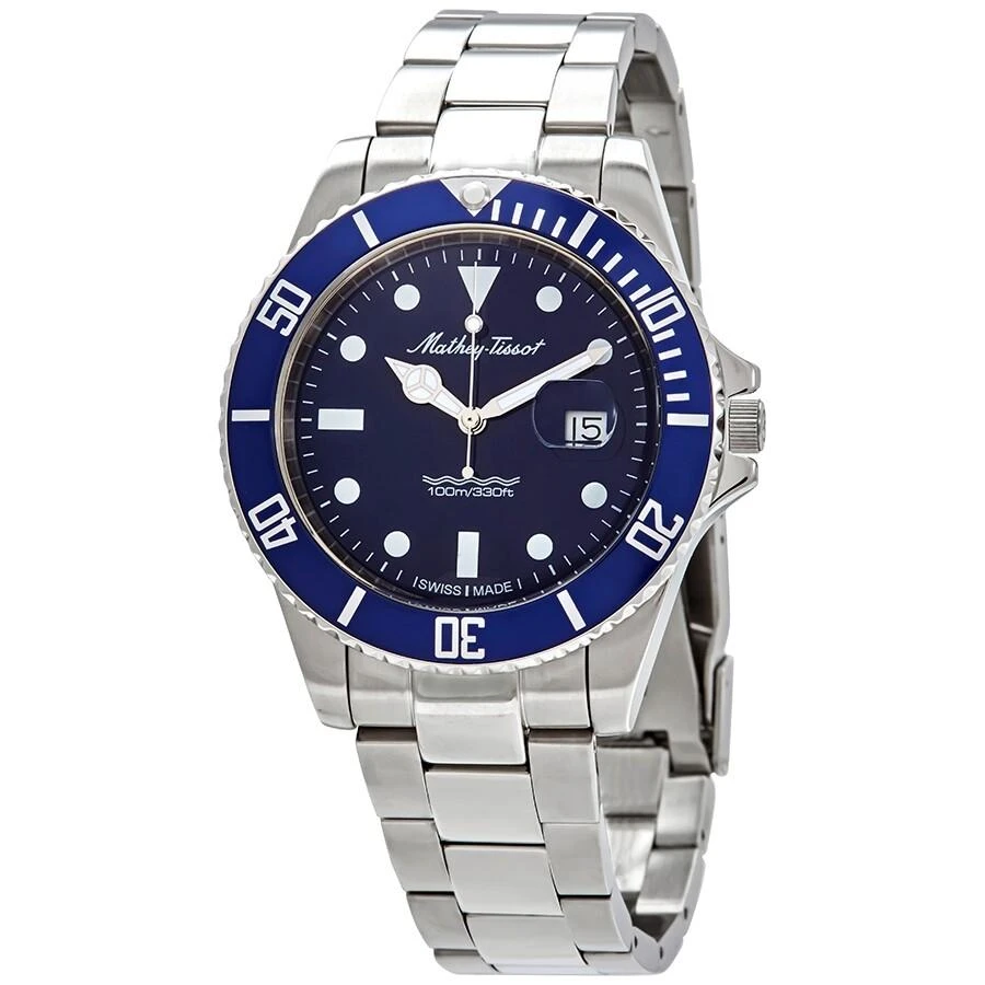 Mathey-Tissot Mathey Vintage Quartz Blue Dial Men's Watch H9010ABU 1