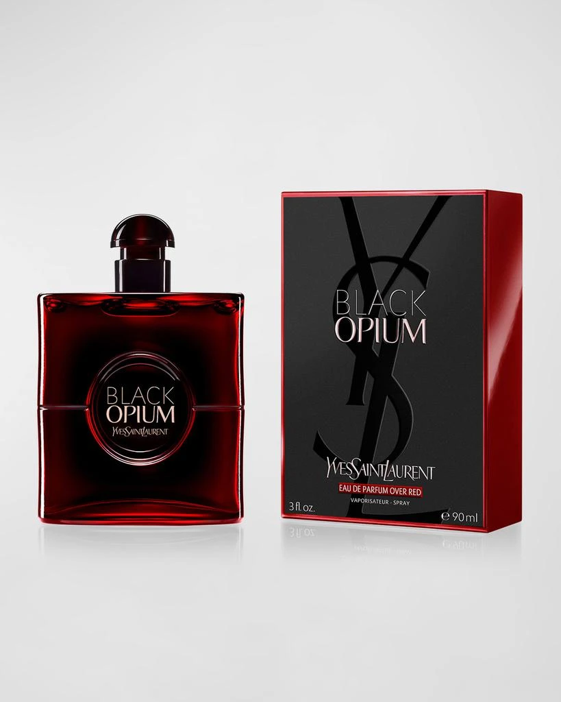 Yves Saint Laurent Black Opium Eau De Parfum Over Red, 3 oz. 2