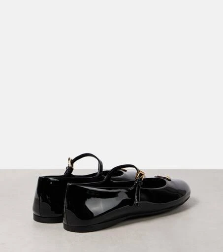 Prada Logo patent leather Mary Jane flats 3