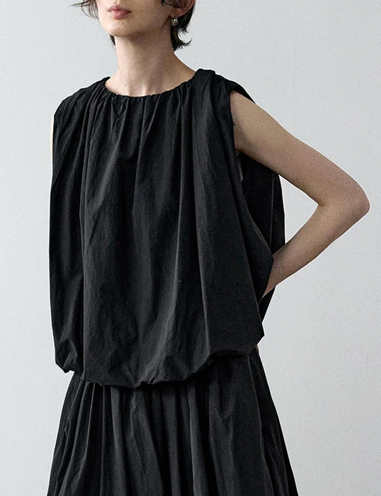 Pixie Market Black Puff Parachute Top 1