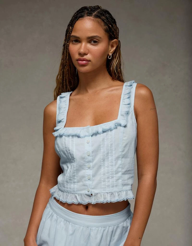 AE AE x The Summer I Turned Pretty Ruffle Corset Tank Top 1