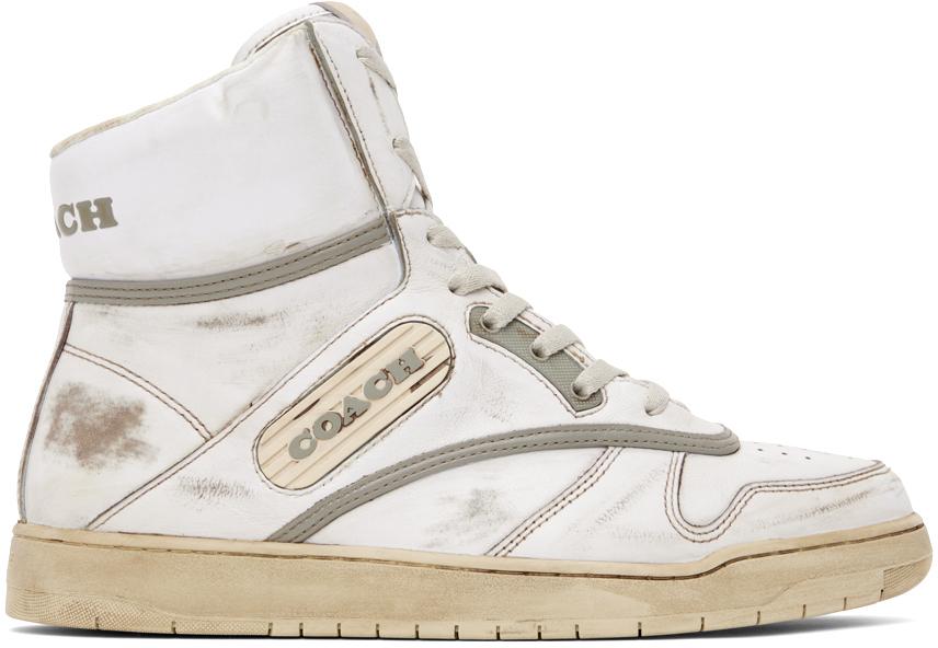 Coach 1941 White Distressed Sneakers