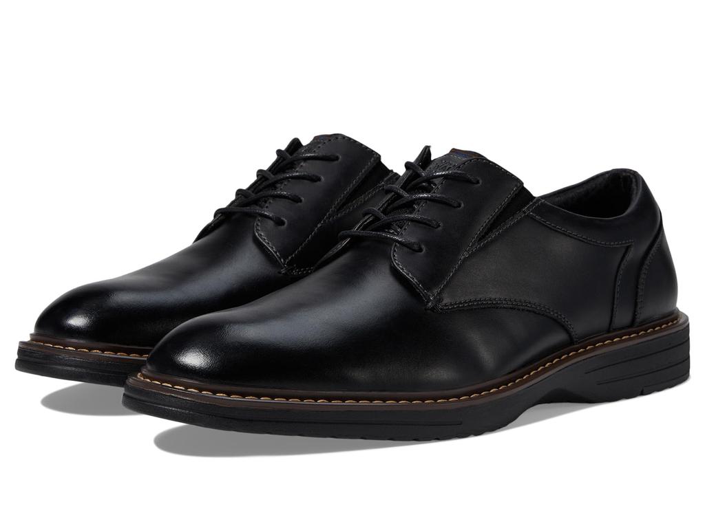 Nunn Bush Griff Plain Toe Oxford Lightweight and Comfortable for All Occasions Leather Lace Up