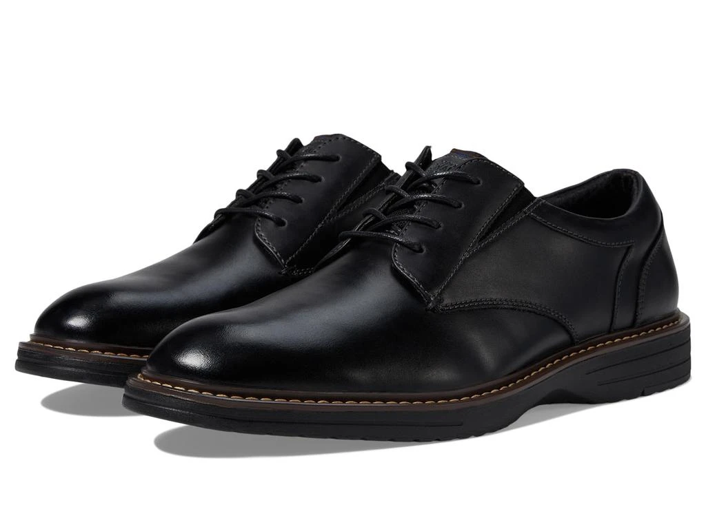 Nunn Bush Griff Plain Toe Oxford Lightweight and Comfortable for All Occasions Leather Lace Up 1