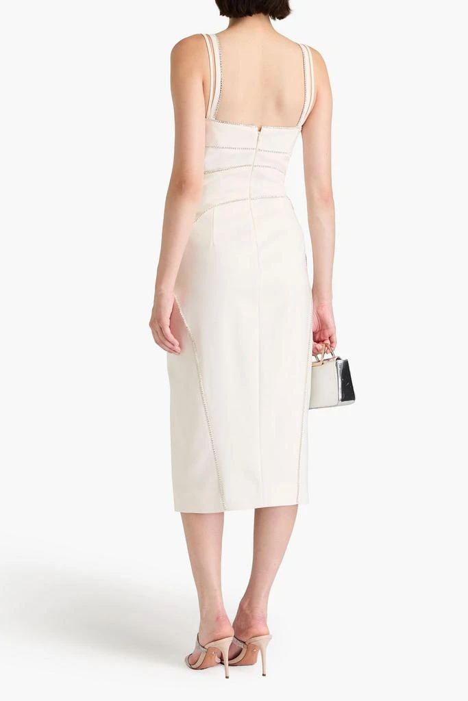 Zuhair Murad Crystal-embellished crepe midi dress 3