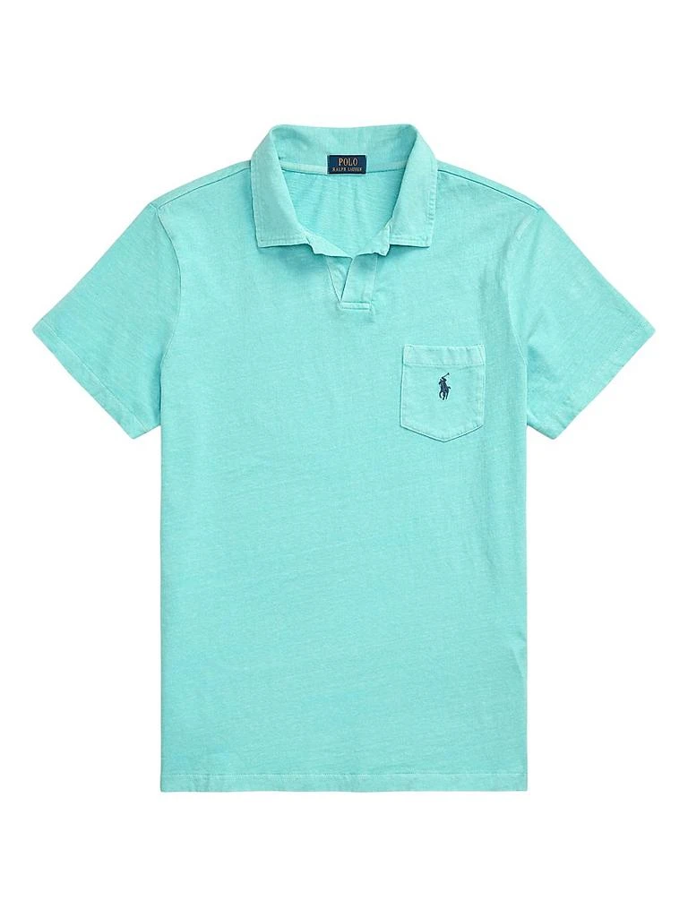 Ralph Lauren Cotton-Linen Johnny Collar Polo Shirt 1