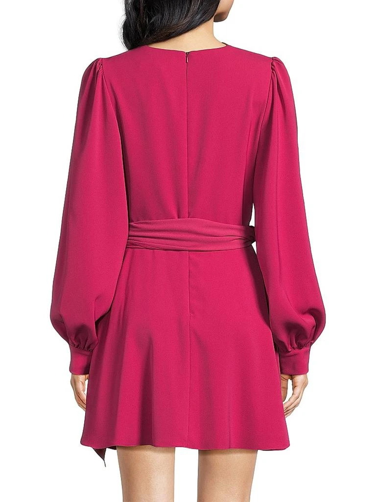 Black Halo Russel Draped Tie-Waist Minidress 5