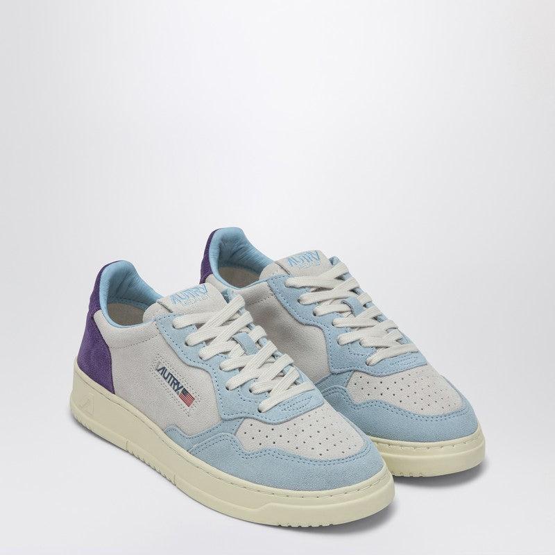 Autry Women's Medalist Sneakers In /blue/Mauve Suede