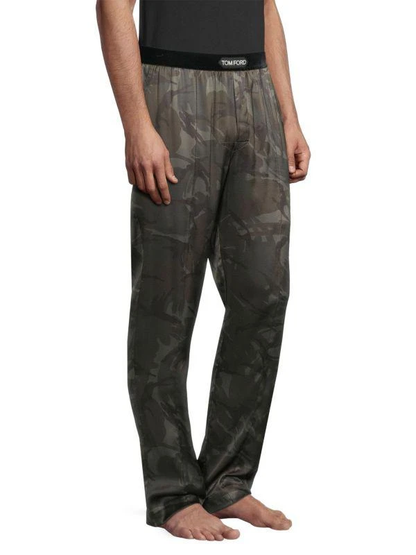 Tom Ford Logo Silk Pajama Pants 3