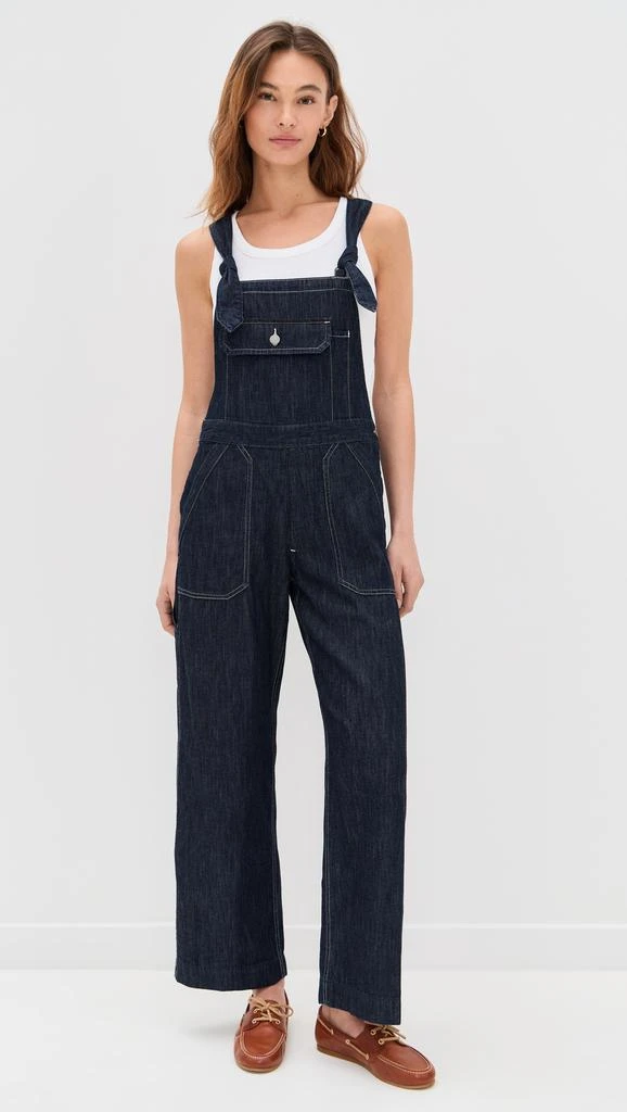 Denimist Tie Strap Relaxed Overalls 6