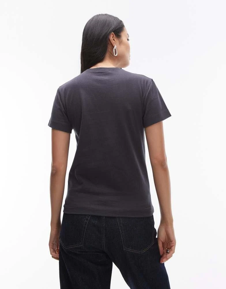 Topshop Topshop boxy tee in slate 2