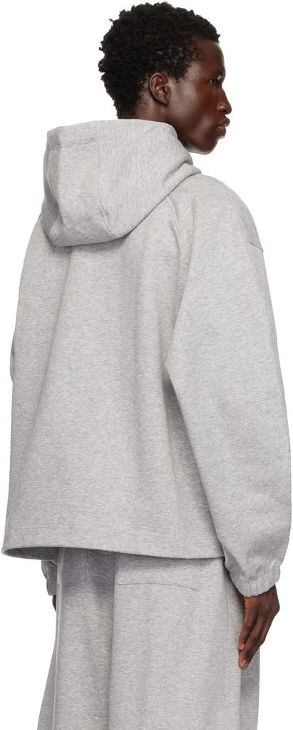Wooyoungmi Gray Neoprene Hoodie 3