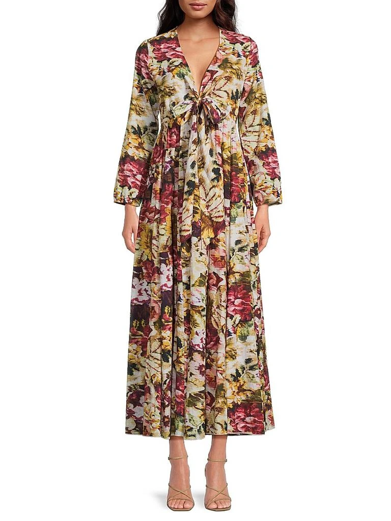 Ro's Garden Angela Floral Cotton Maxi Dress 3