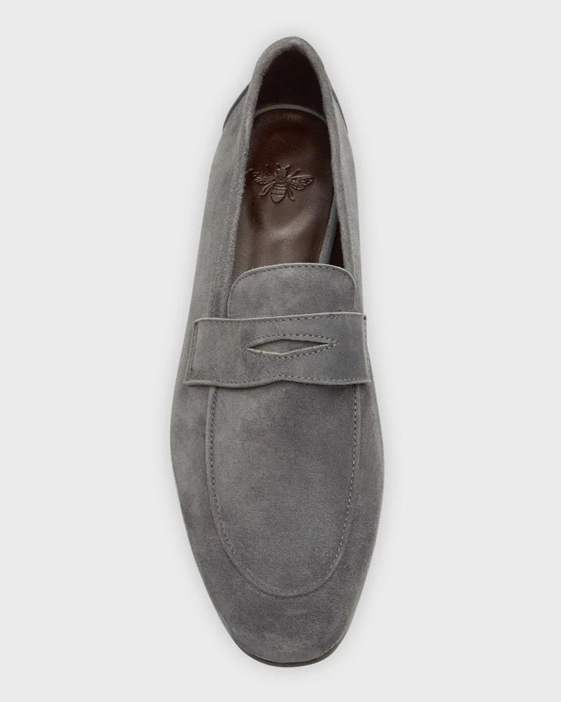 Bougeotte Flaneur Suede Flat Penny Loafers 5