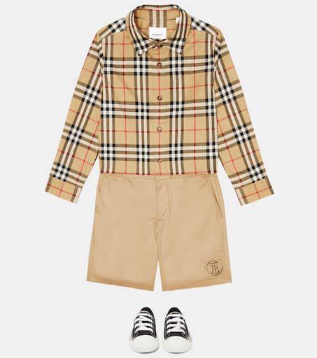 Burberry Check cotton-blend shirt