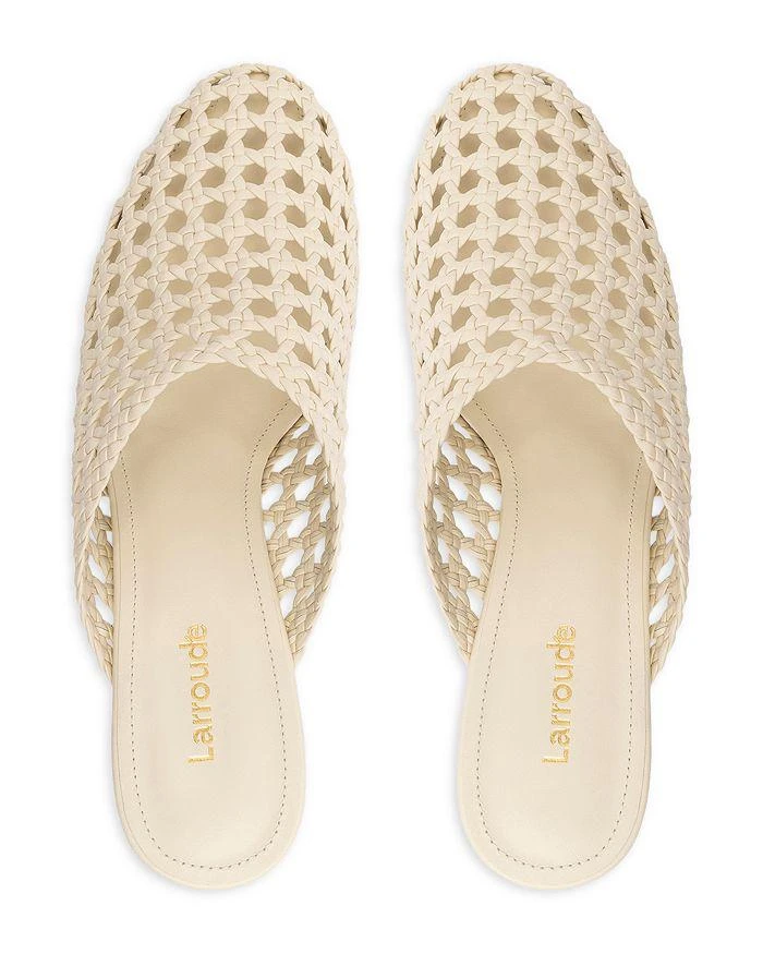Larroudé Women's Dew Drop Macrame Mule Pumps 3