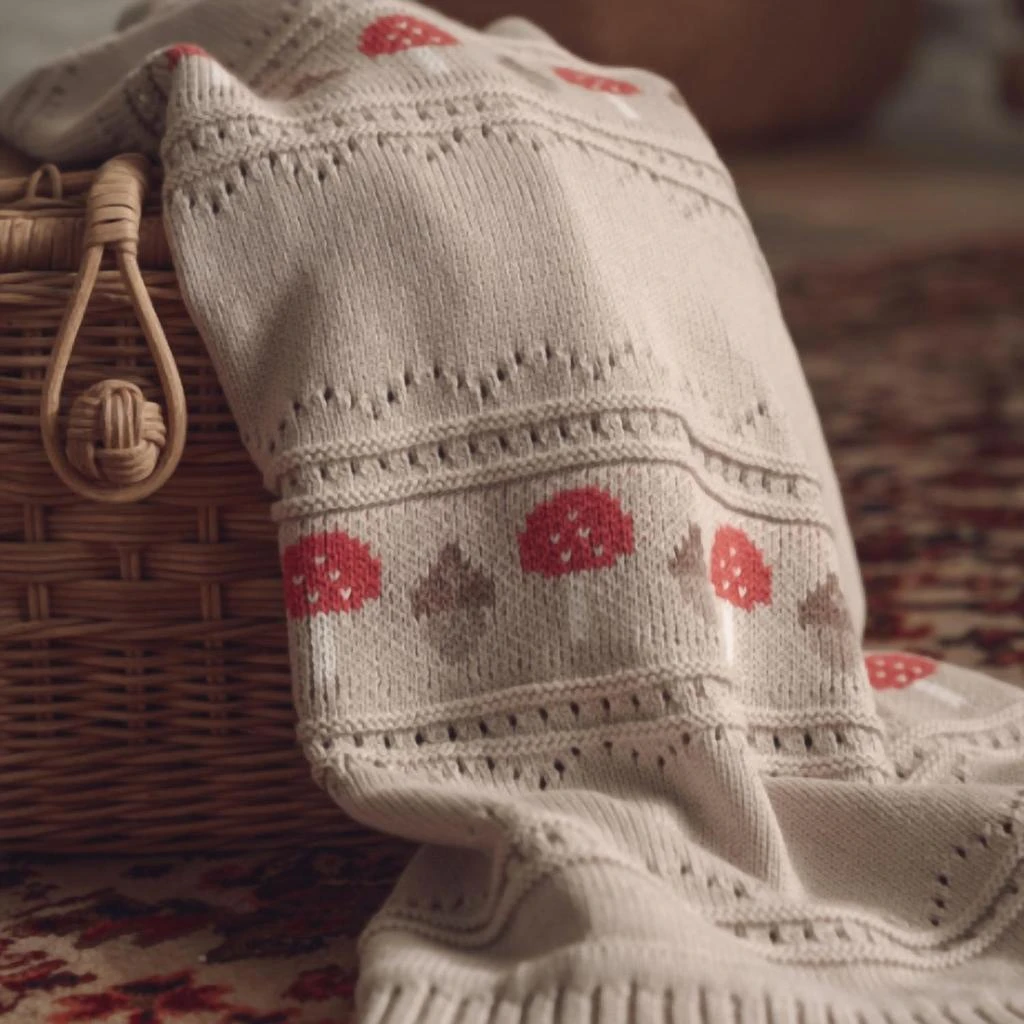 Elegant Baby Elegant Baby - Fairisle Knit Baby Blanket 4