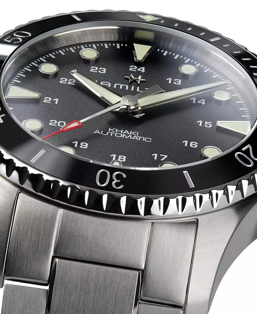 Hamilton Men's Swiss Automatic Khaki Navy Scuba Stainless Steel Bracelet Watch 43mm 4