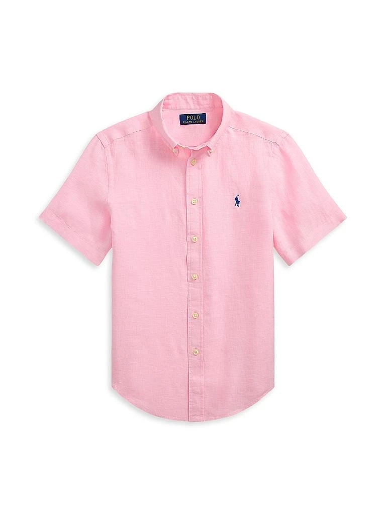 Ralph Lauren Little Boy's & Boy's Linen Short-Sleeve Shirt 1