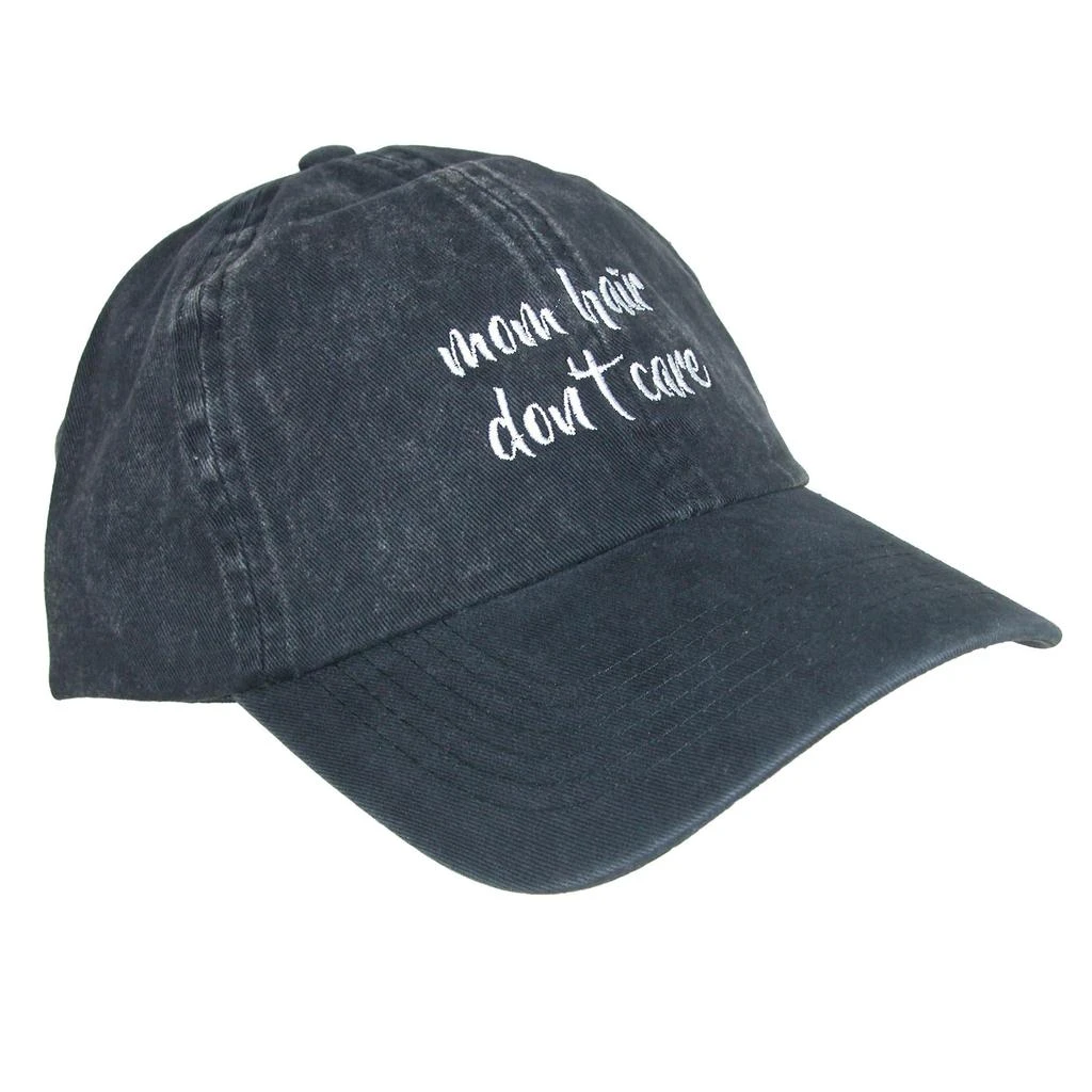 David & Young Women's Cotton Mom Hair Don't Care Baseball Cap 2