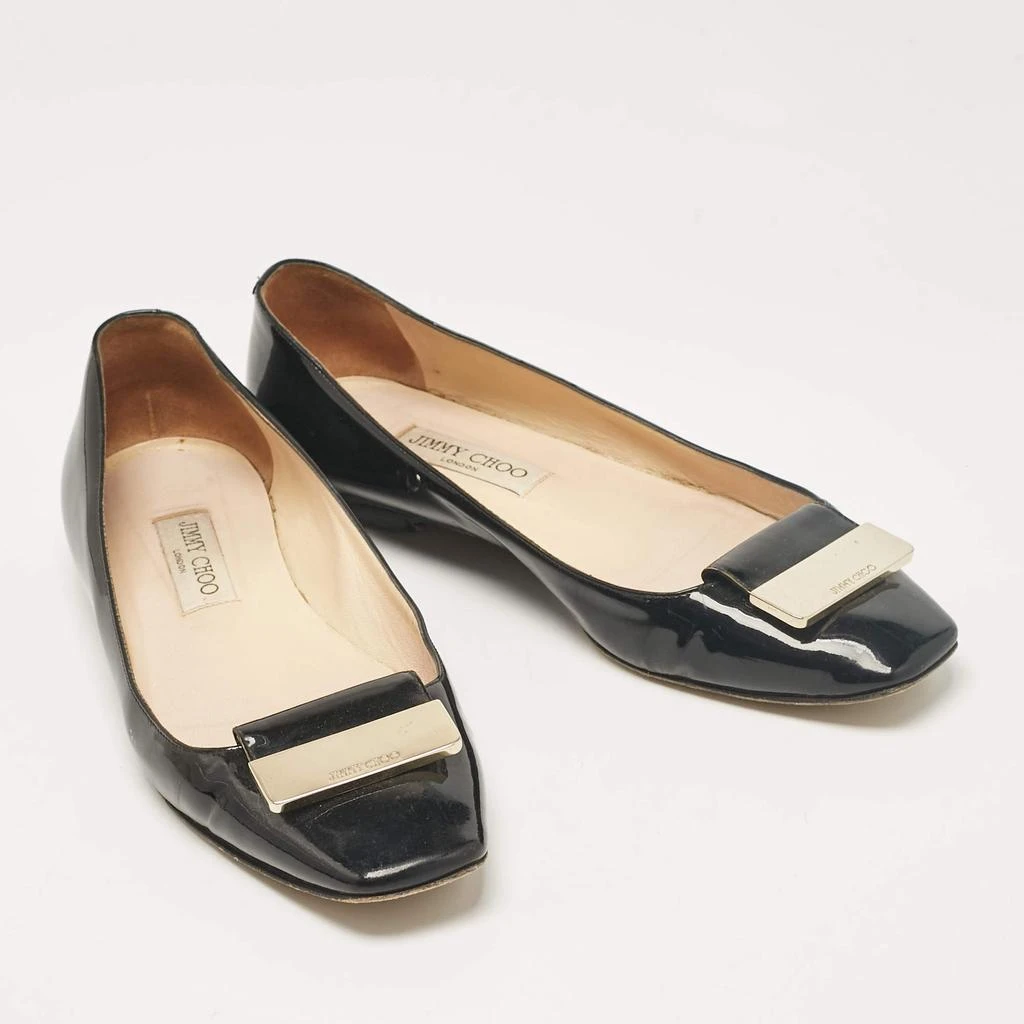 Jimmy Choo Jimmy Choo Black Patent Leather Ballet Flats Size 40 4