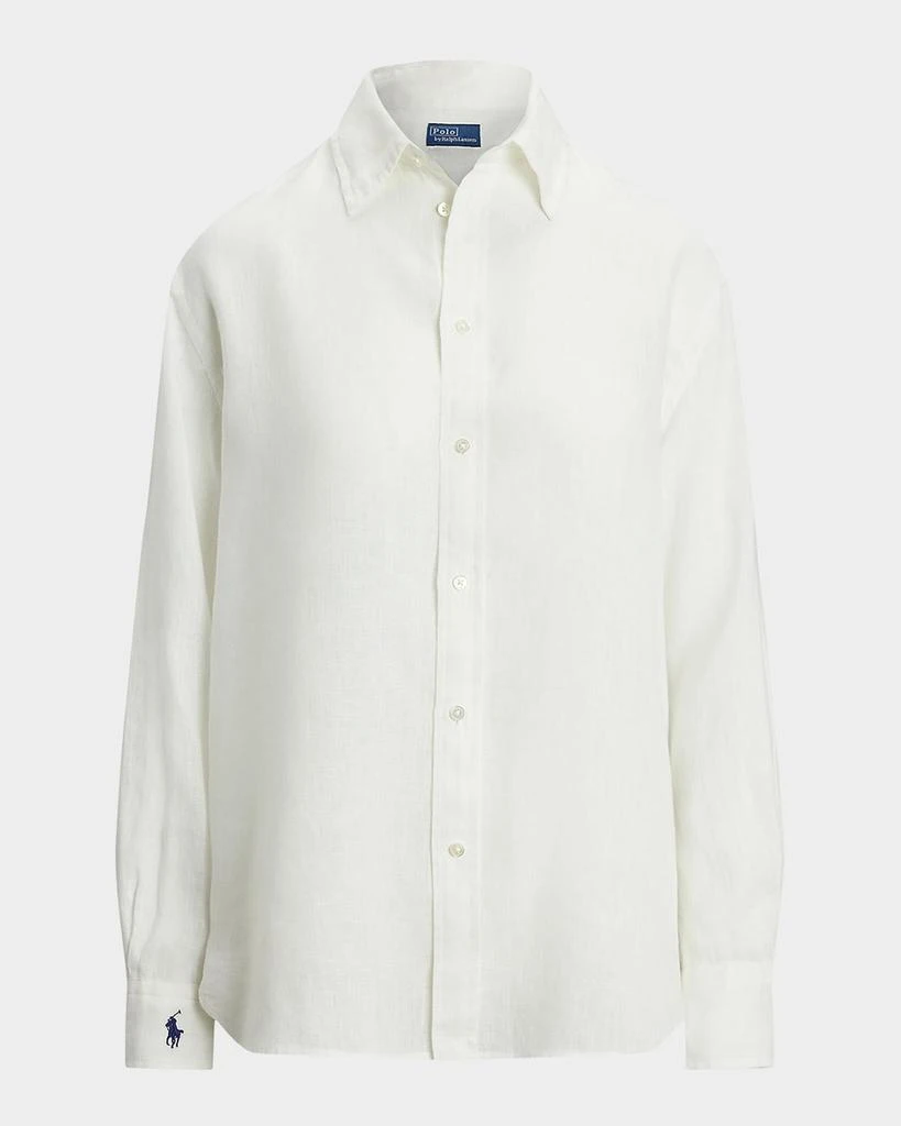 Ralph Lauren Oversize Fit Linen Shirt from Neiman Marcus
