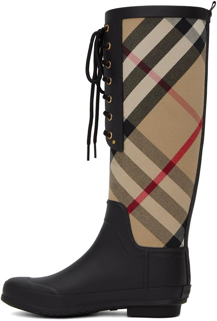 Burberry Black House Check Rain Boots 3
