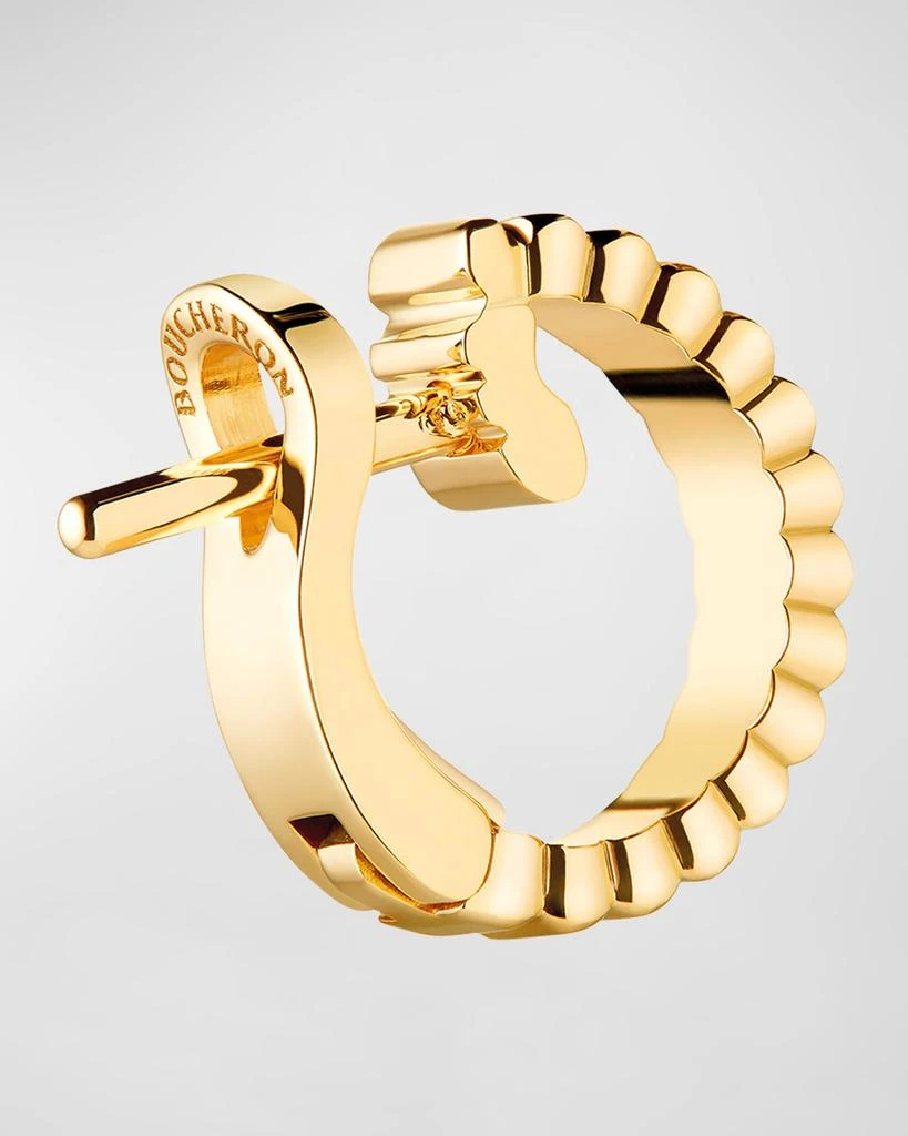 Boucheron Quatre 18K Yellow Gold Grosgrain Single Clip Earring 4