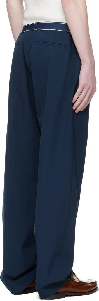 Casablanca Navy Wool Sports Trousers 3