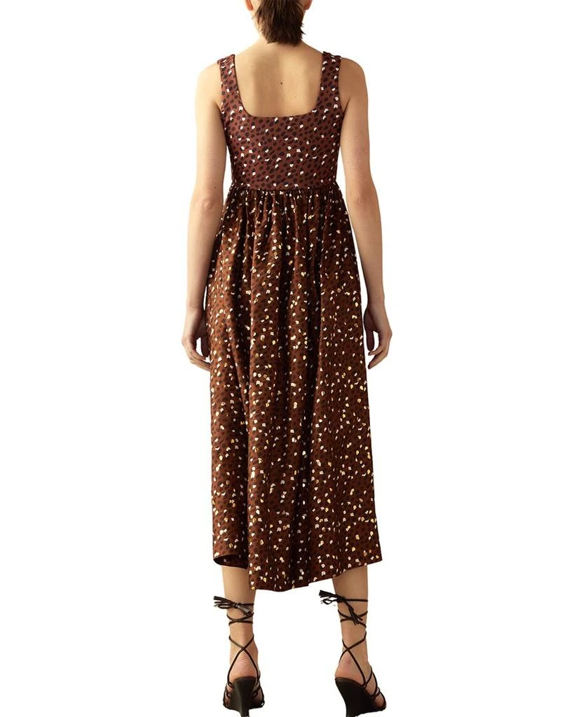 Cynthia Rowley Gold Foil Silk-Trim Isla Dress 2