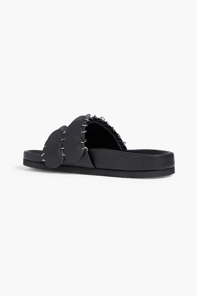 RABANNE Pacoio laser-cut leather slides 3