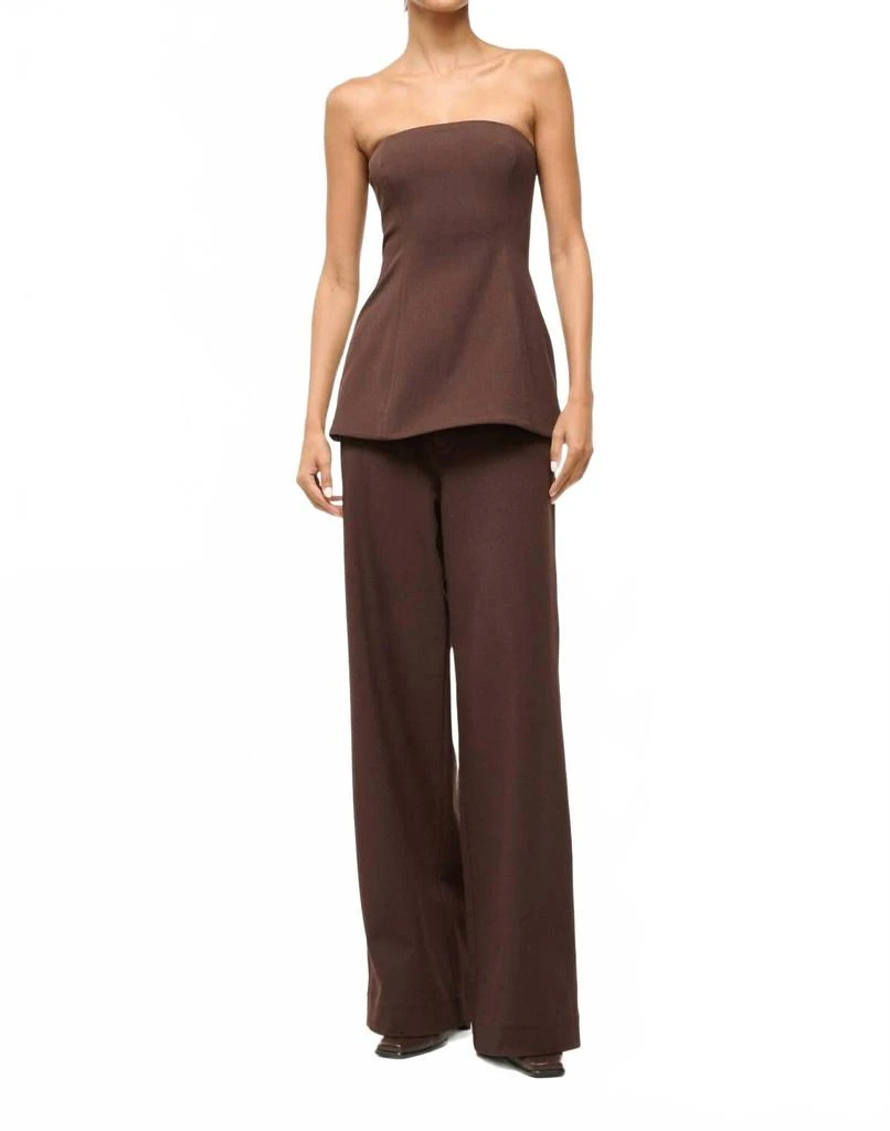 Staud Silvia Top In Dark Chocolate 1