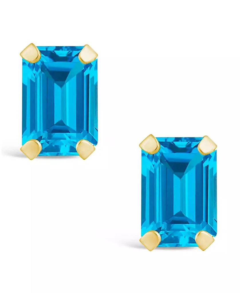 Macy's Gemstone Stud Earrings in 10k Yellow Gold 3