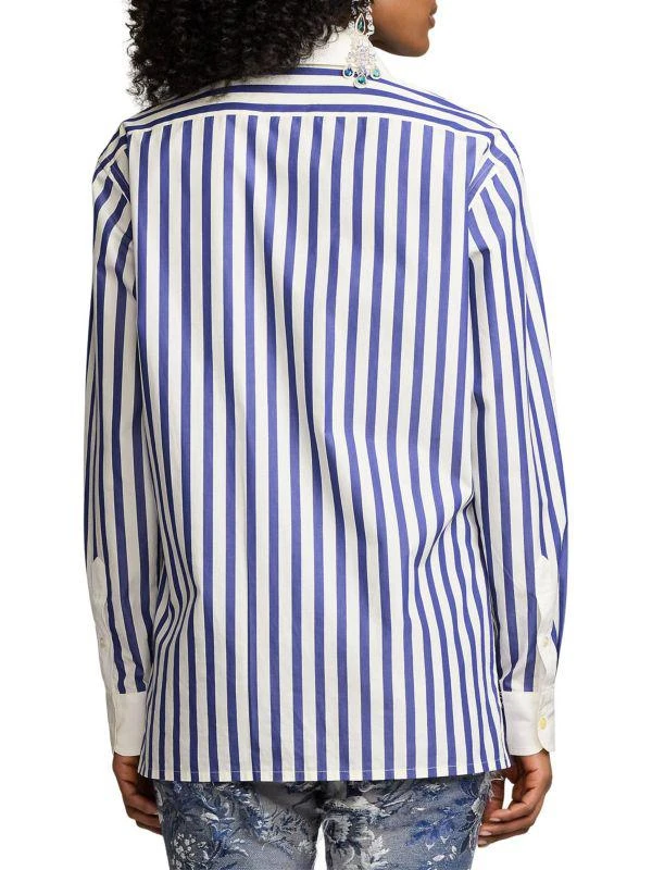 Ralph Lauren Capri Umbrella Embellished Floral-Embroidered Shirt 2