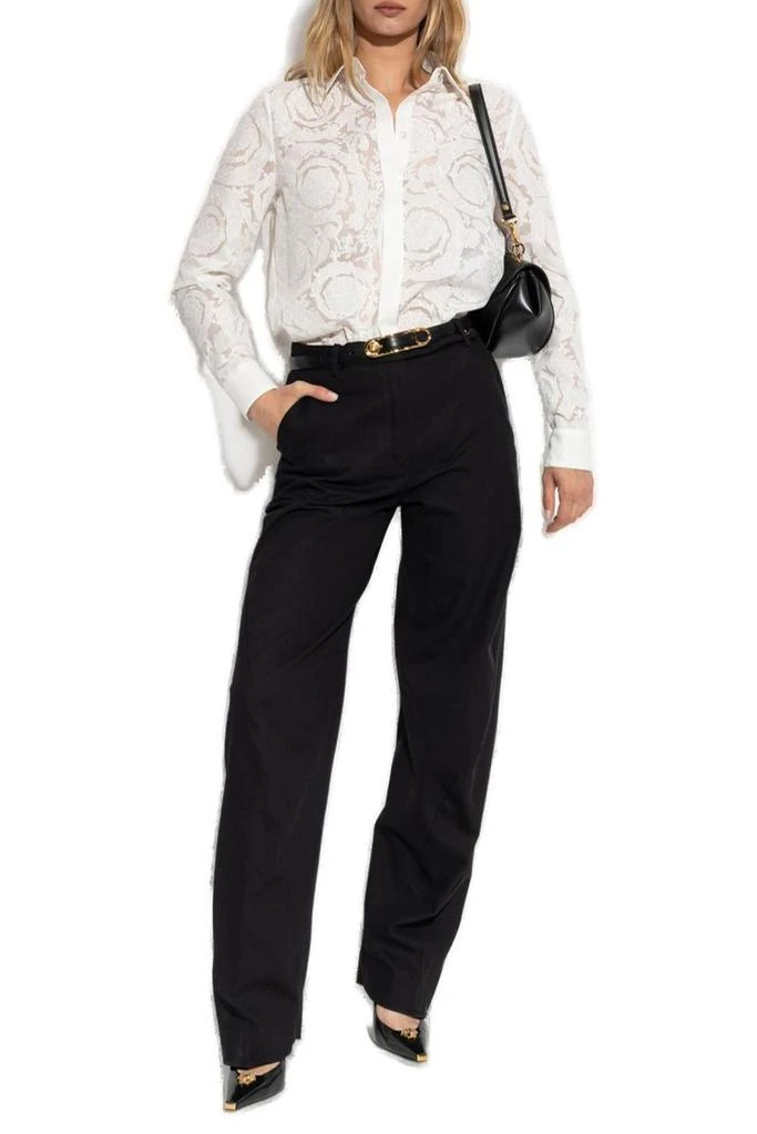 Versace Versace Barocco Pattern Long-Sleeved Shirt 4