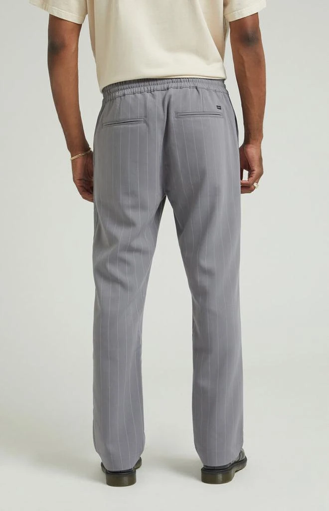 PacSun Charcoal Pinstripe Liam Straight Trousers 4