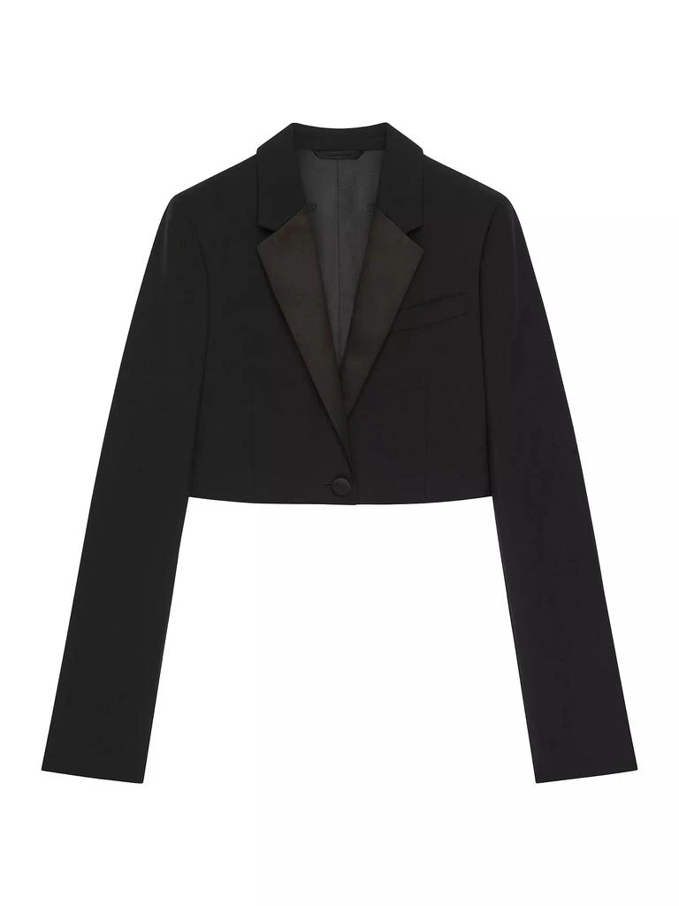 Givenchy Cropped Jacket in Wool and Mohair 1