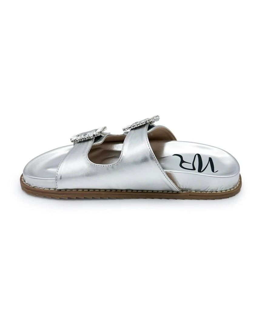 Not Rated Women's Stellar Rhinestone Buckle Slides 5