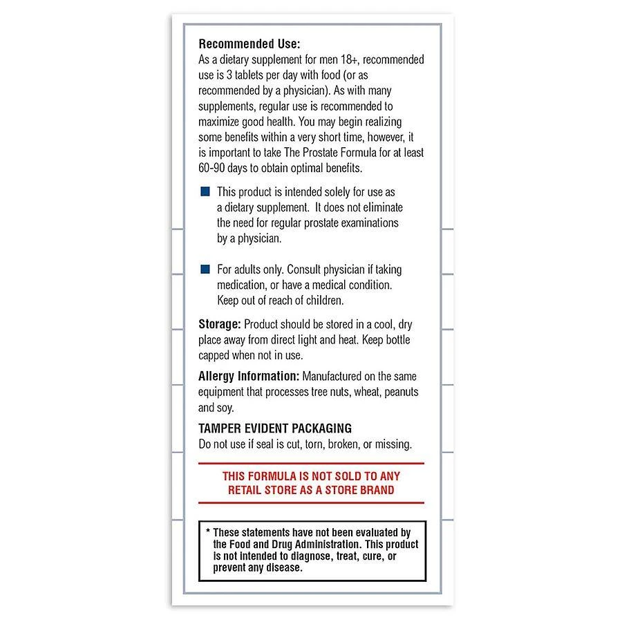 Real Health Laboratories Prostate Formula Tablets 10