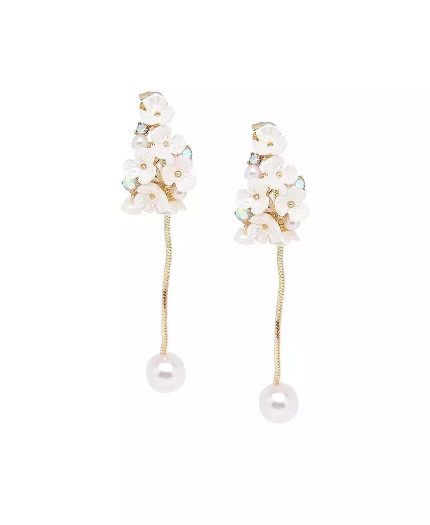 SOHI Gold-Plated Statement Dangler Drop Earrings