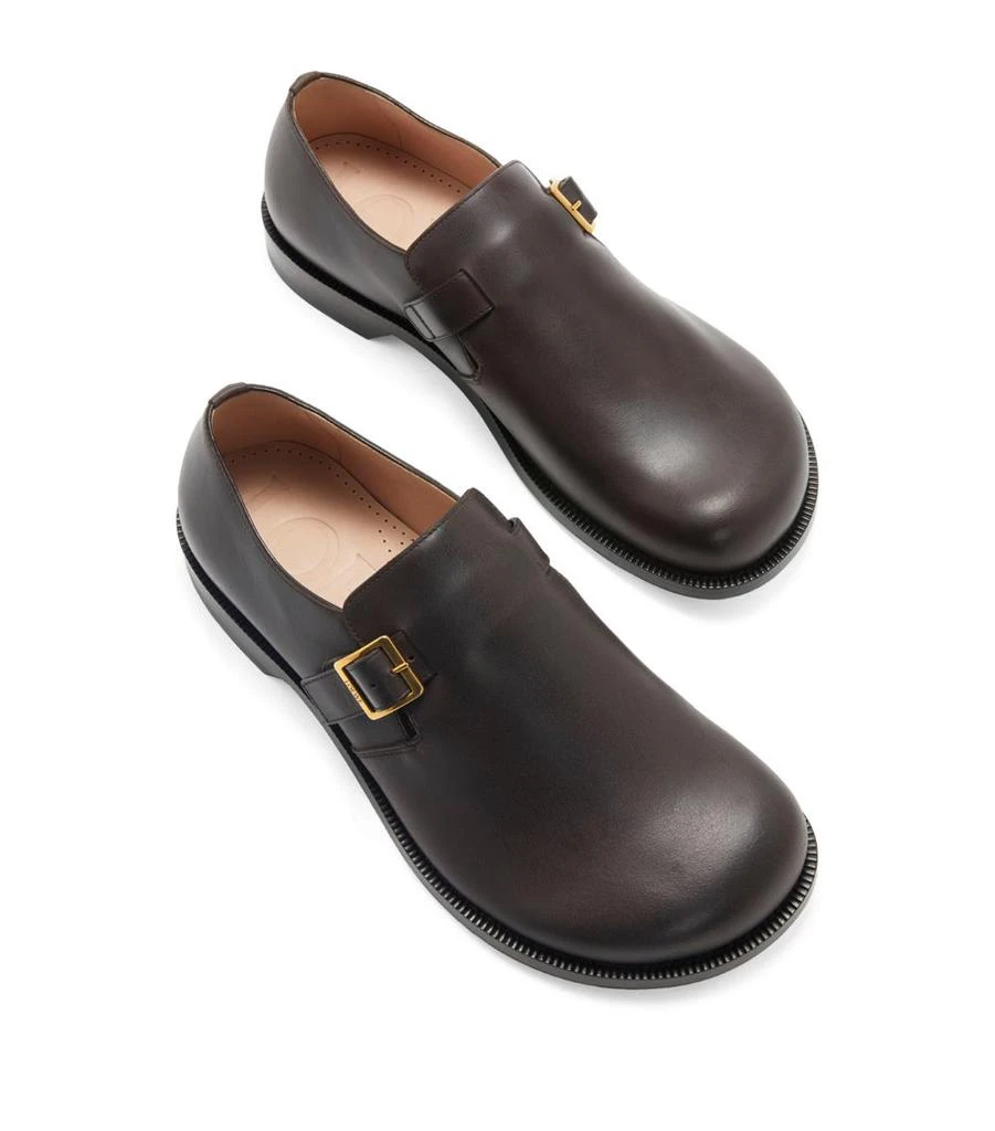 Loewe Black Leather Monk Strap Dress Shoes EU 44 US 11 Loewe Campo Leather Monk Shoes In Black - 41% Off | Editorialist main image 4