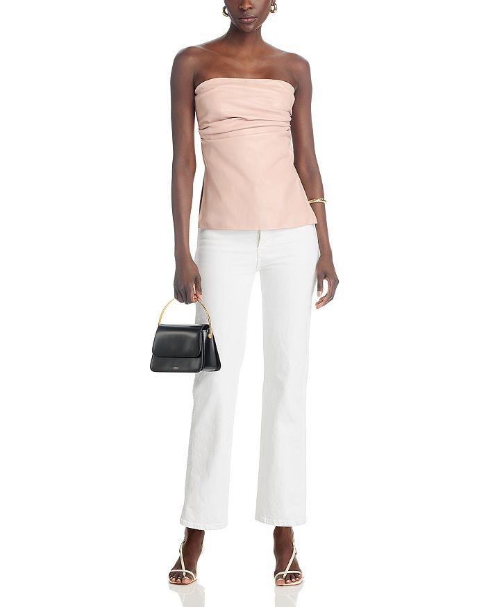 LaMarque Juni Faux Leather Strapless Bustier Top