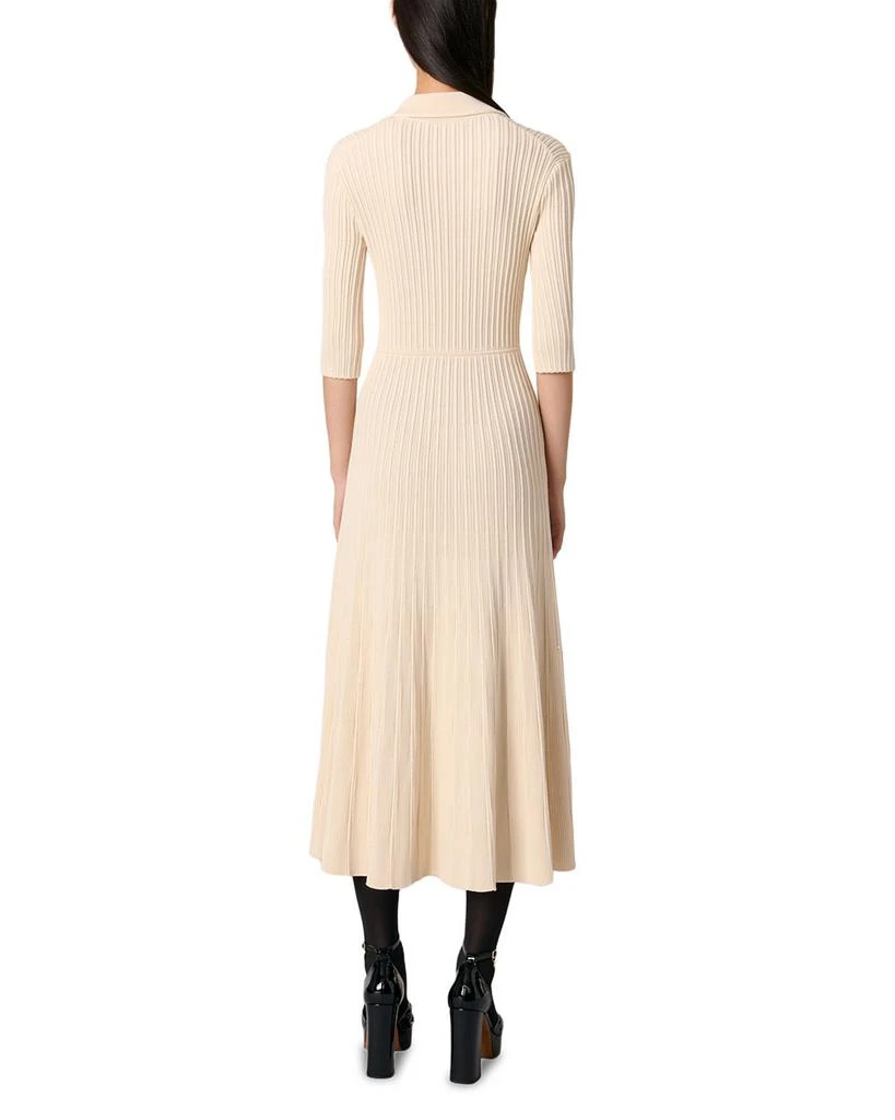 Maje Sequin Embellished Knit Midi Dress 8