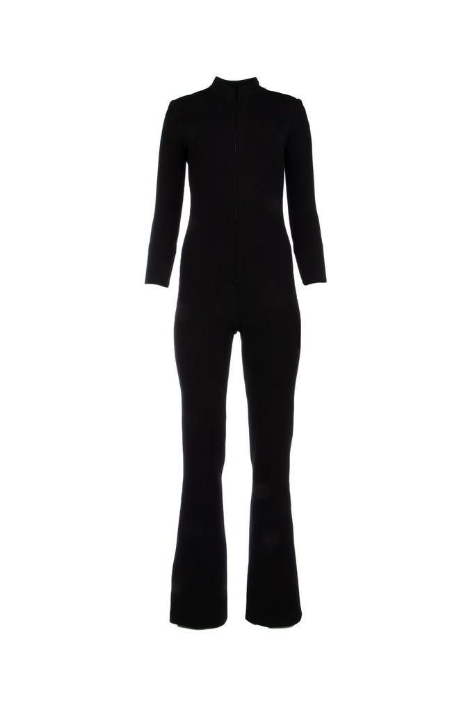【送料&関税込】Saint Laurent High Waist Backless Playsuit Saint Laurent Black Mid-Neck Long Sleeve Backless Playsuit
