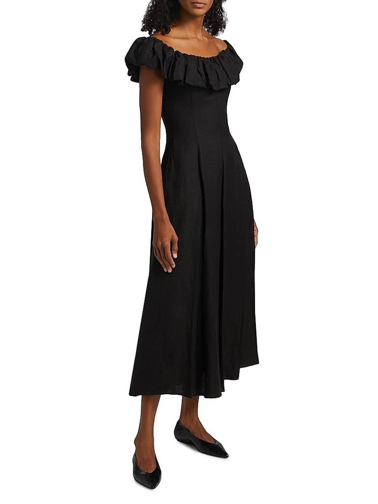 Nicholas the Label Yara Puff Off-the-Shoulder A-Line Maxi Dress 4