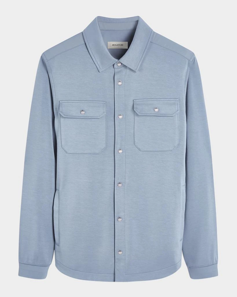 BUGATCHI Men's Soft Knit Shirt Jacket 1